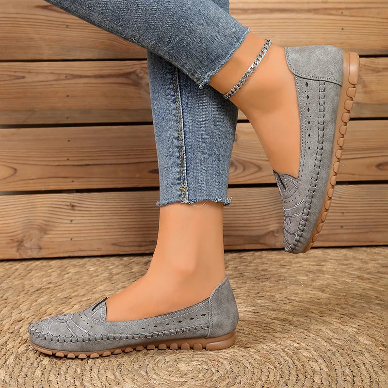 Women's Lightweight Breathable Orthopaedic Leather Shoes