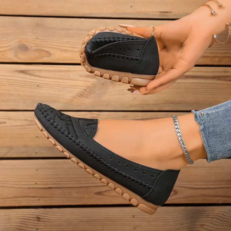 Women's Lightweight Breathable Orthopaedic Leather Shoes