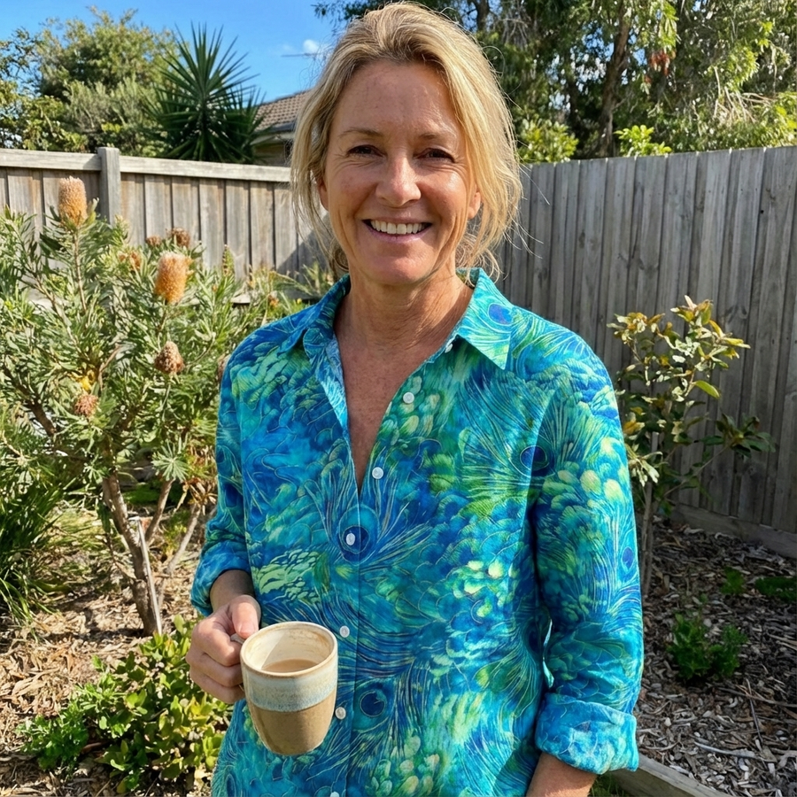 Florina™ | Peacock Grace Blouse