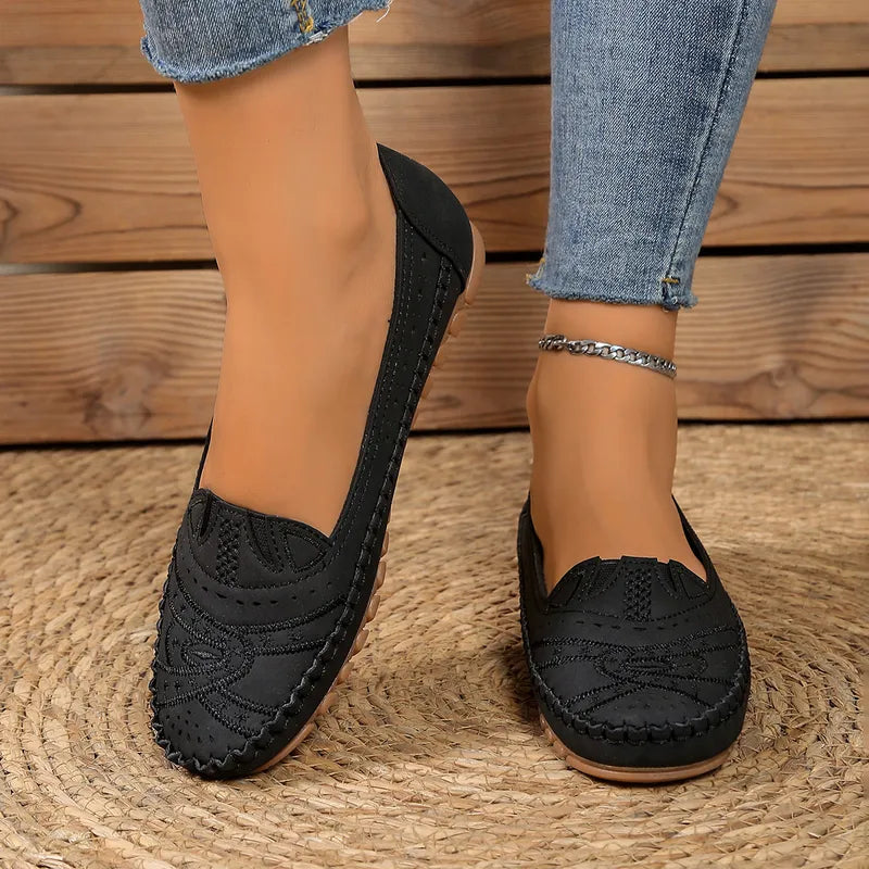 Women's Lightweight Breathable Orthopaedic Leather Shoes
