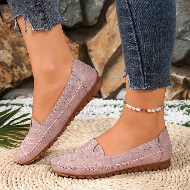 Women's Lightweight Breathable Orthopaedic Leather Shoes