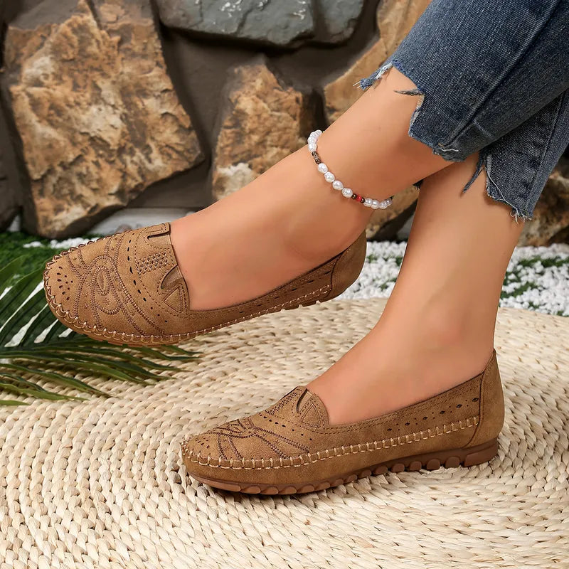 Women's Lightweight Breathable Orthopaedic Leather Shoes