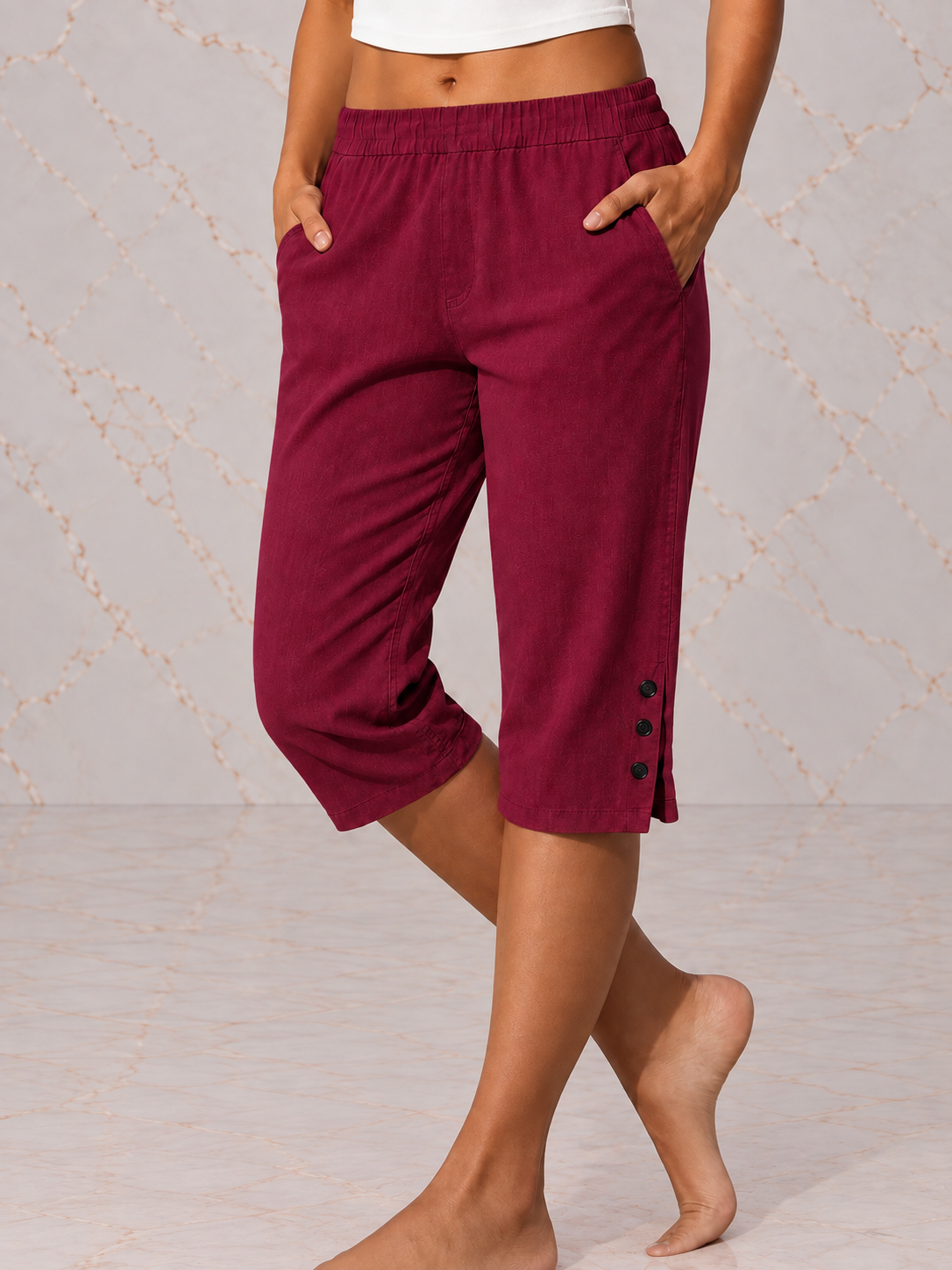 Eileen™ Relaxed Capri Pants