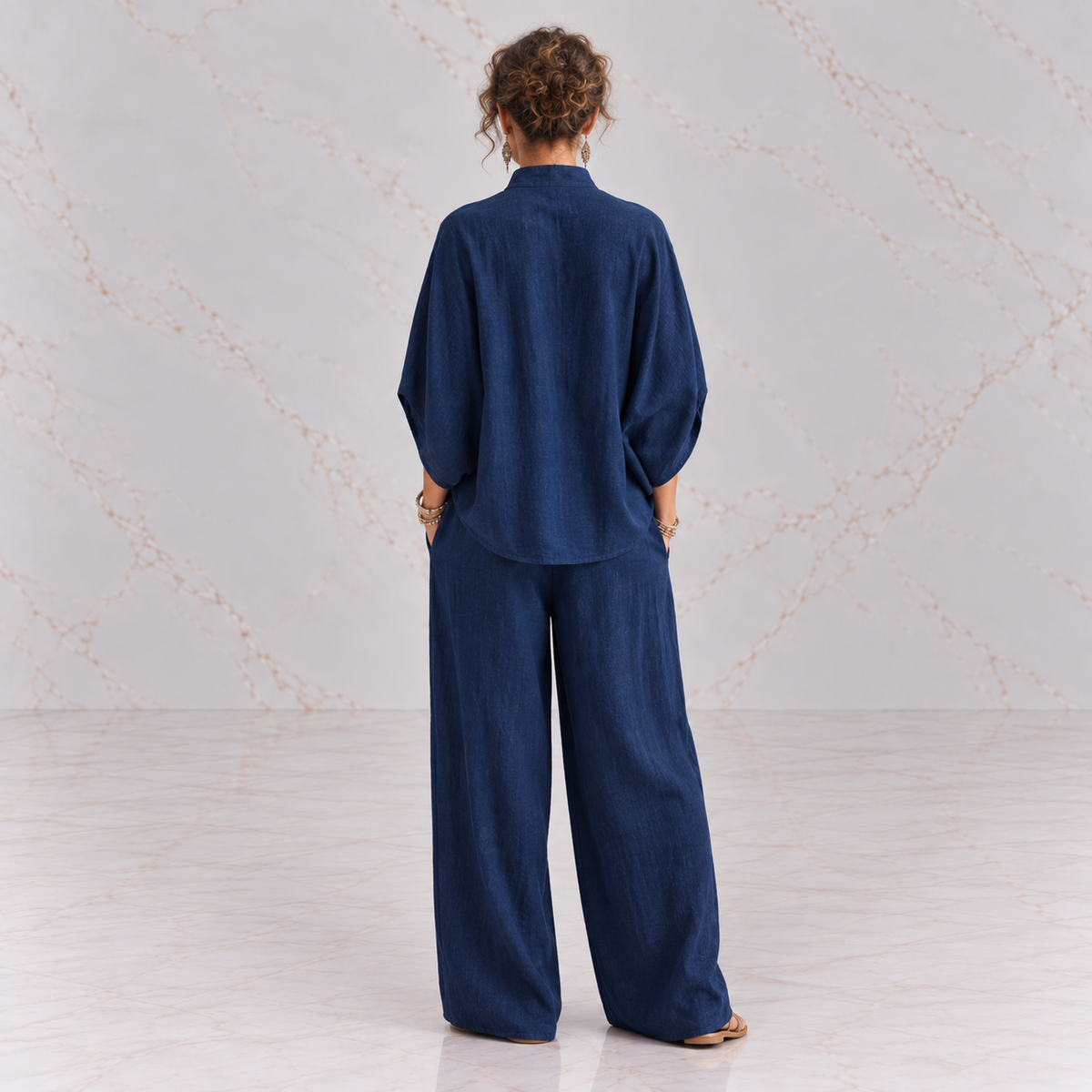 Maribel | Batwing Sleeves and Wide-Leg Pants