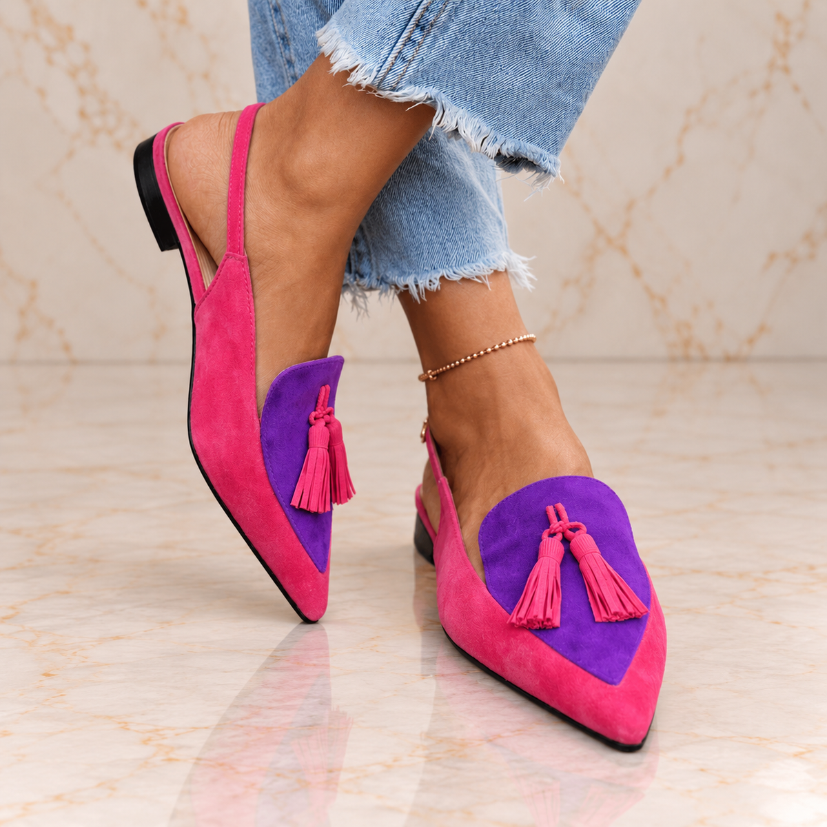 Eliza | Strappy Tassel Sandals