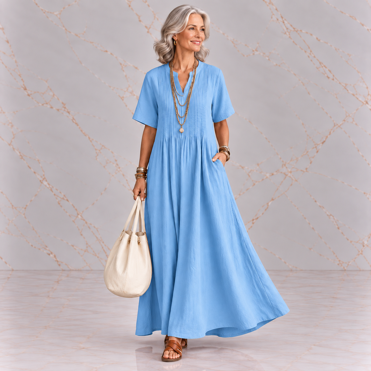 Nathalia™ | Pleated Dress