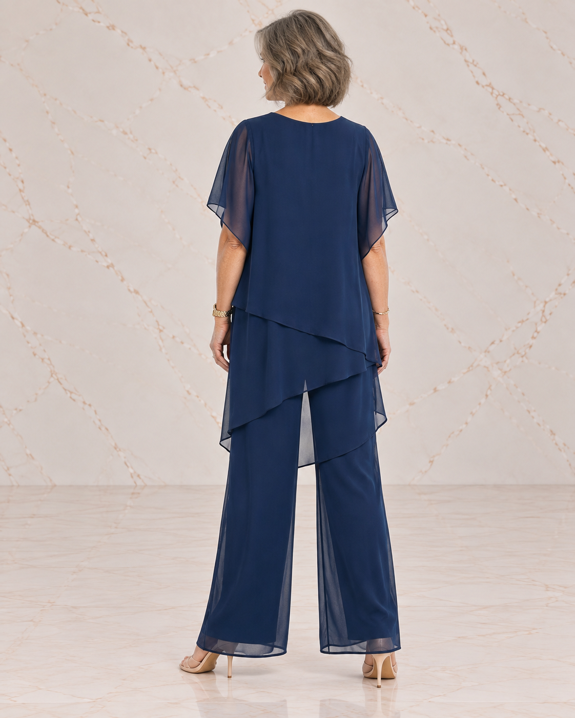 Sharyn™ | Tiered Tunic & Trouser Set