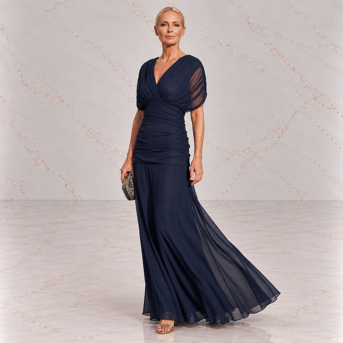 Mikaela | Tummy Flattering Off Shoulder Maxi Dress