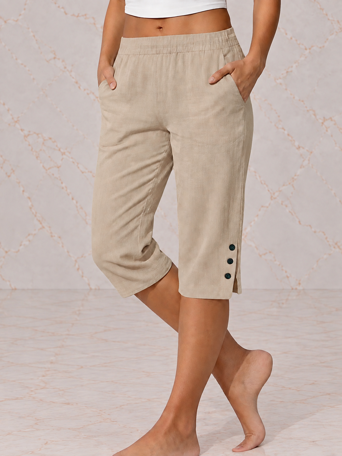 Eileen™ Relaxed Capri Pants