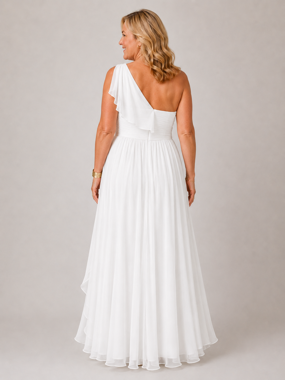 Amelia | Flowing One-Shoulder Maxi Dress