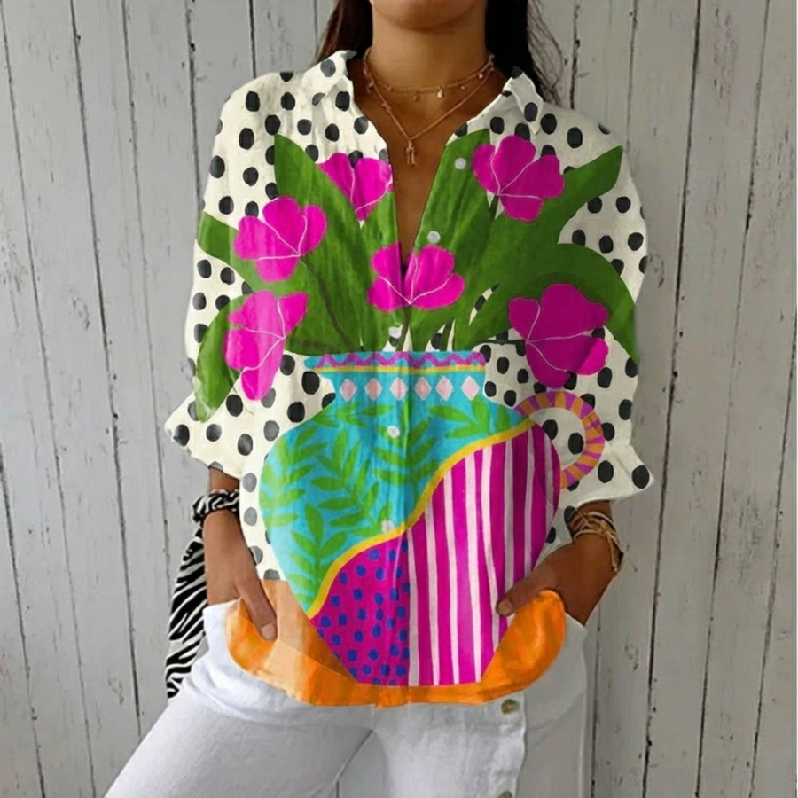 Amara™ | Blooming Vase Blouse